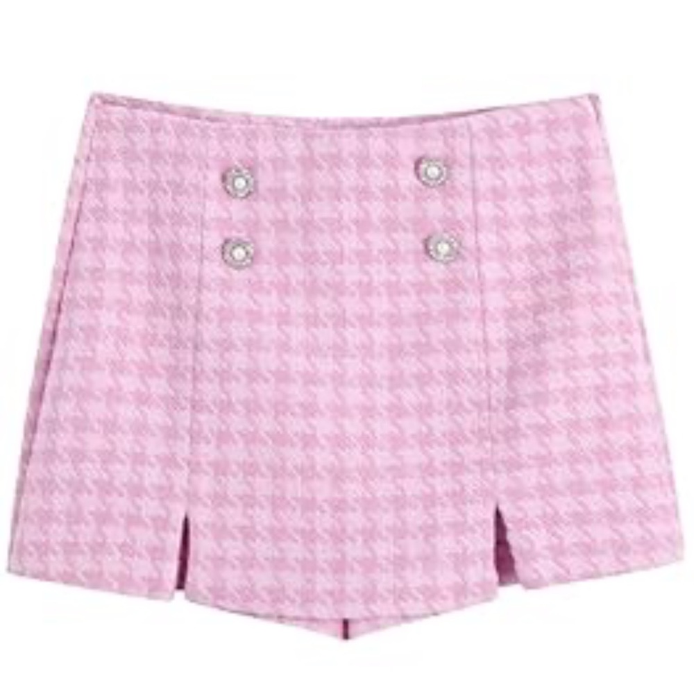 Zara Pink Tweed Skort